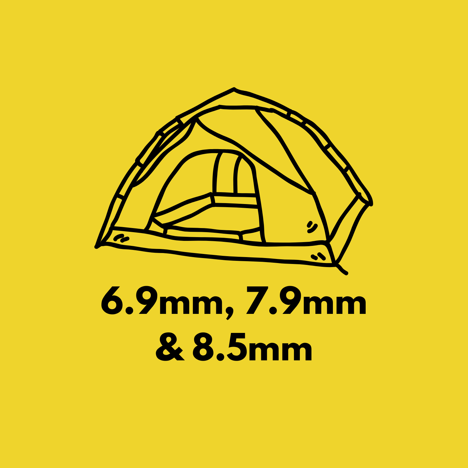 6.9mm 7.9mm 8.5mm tent pole repair